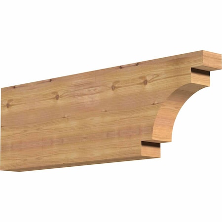 Ekena Millwork Mediterranean Smooth Rafter Tail, Western Red Cedar, 3 1/2"W x 12"H x 36"L RFT04X12X36MED00SWR